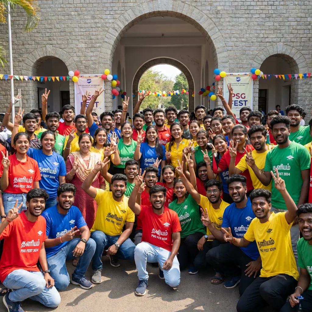 PSG College Fest Group Photo
