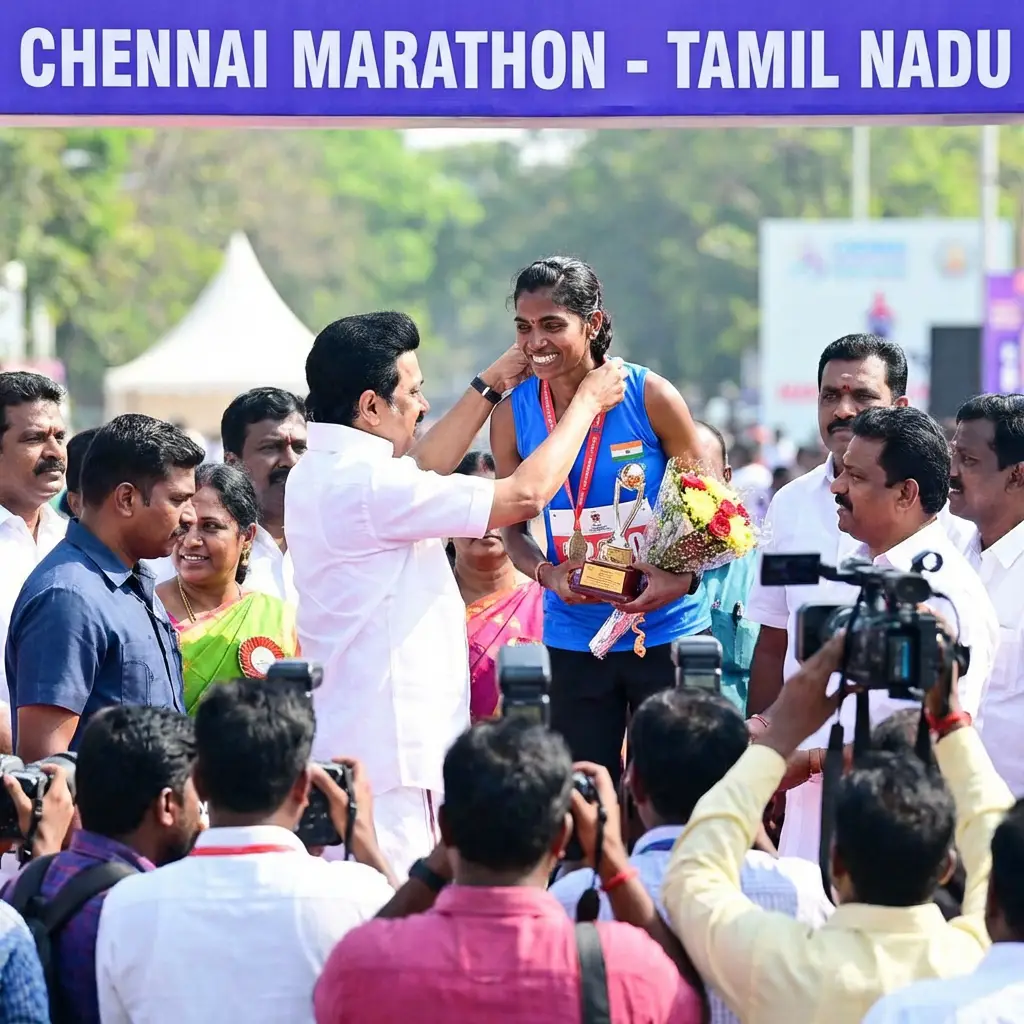 Chennai Marathon Medal Ceremony