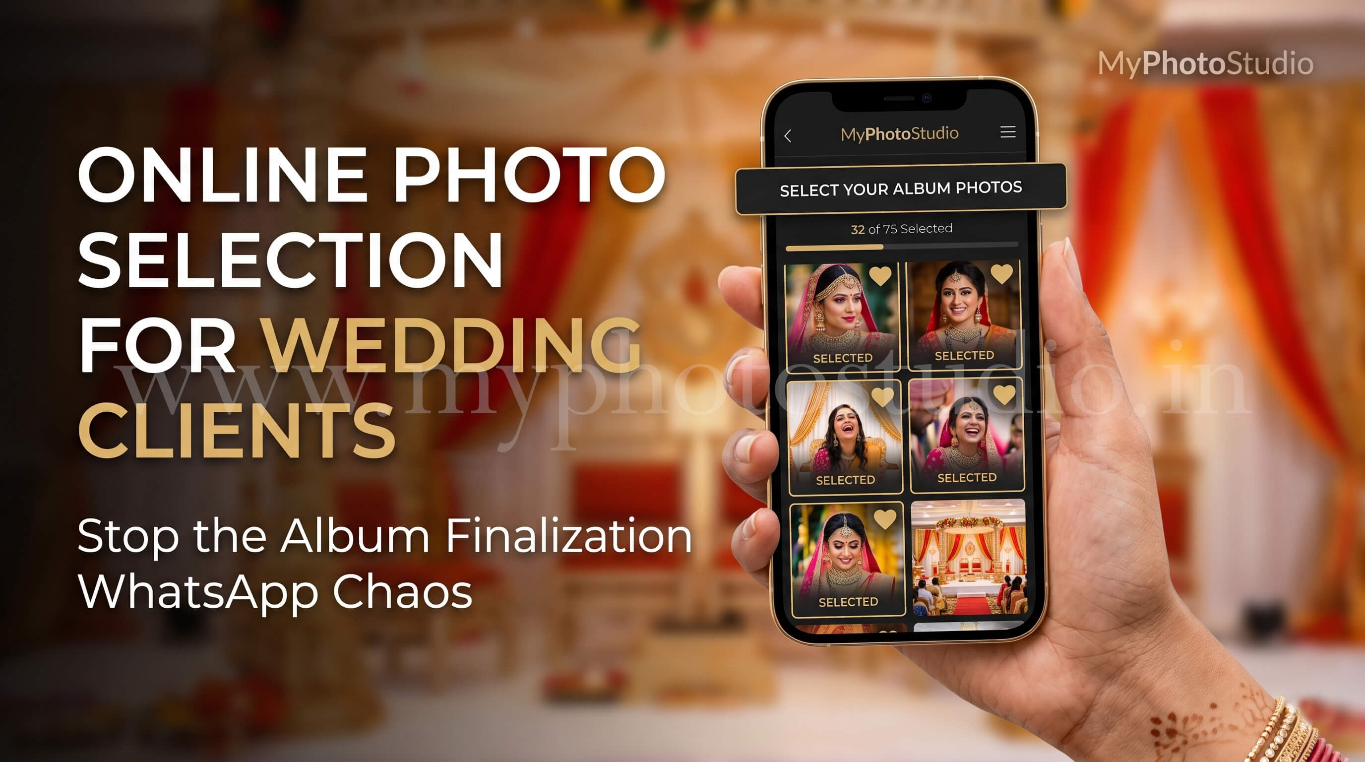Online Photo Selection for Wedding Clients - Stop the Album Finalisation WhatsApp Chaos