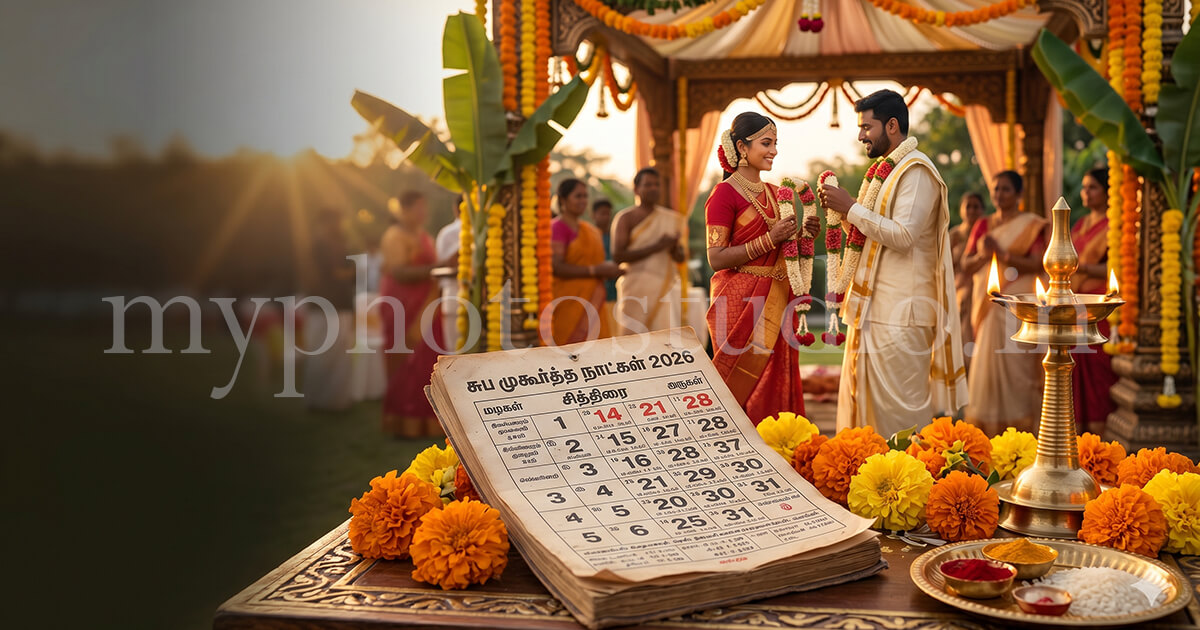 Tamil Muhurtham Dates 2026 - Auspicious Wedding & Event Dates for Photographers