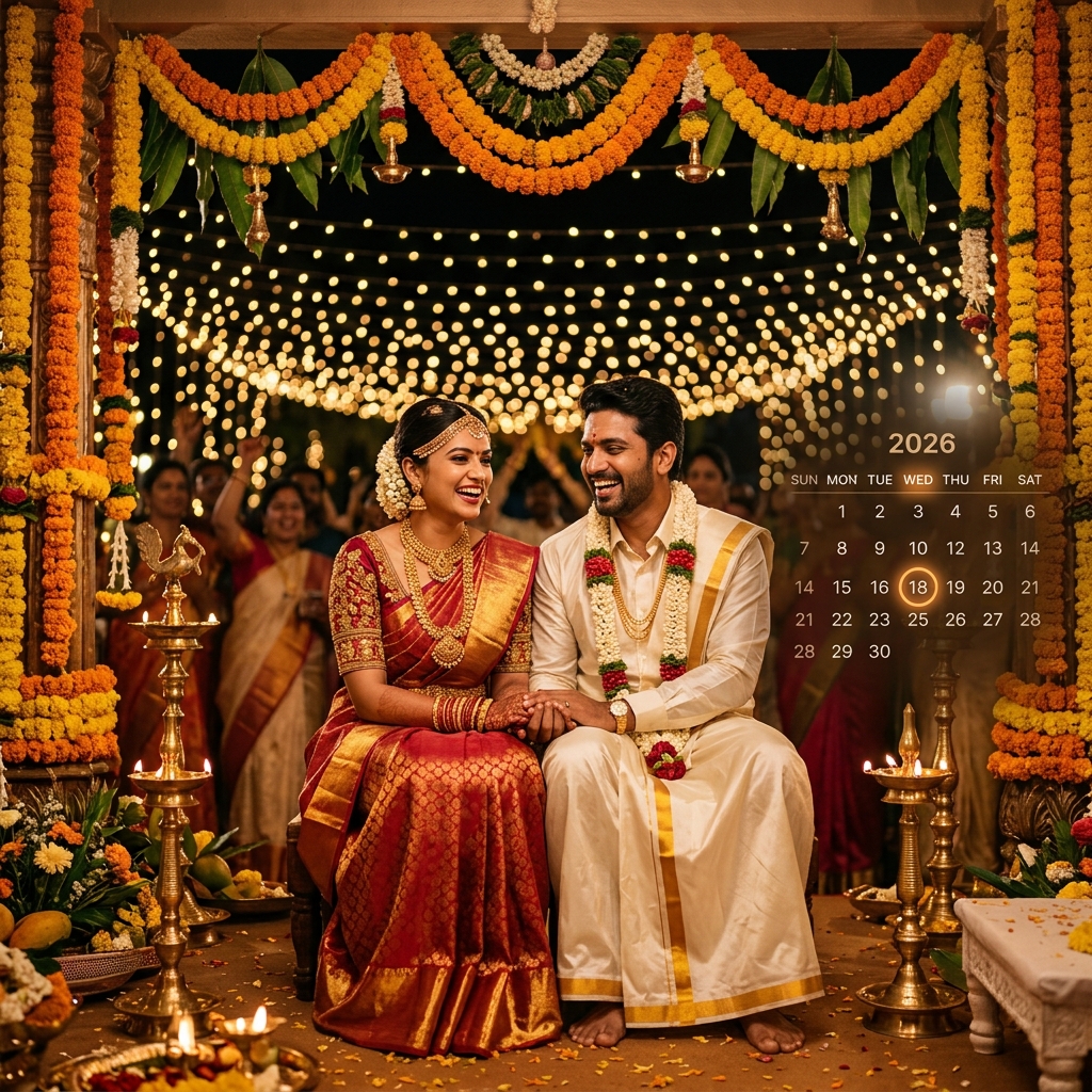 Telugu Muhurtham Dates 2026 - Auspicious Wedding Dates for Andhra and Telangana Photographers